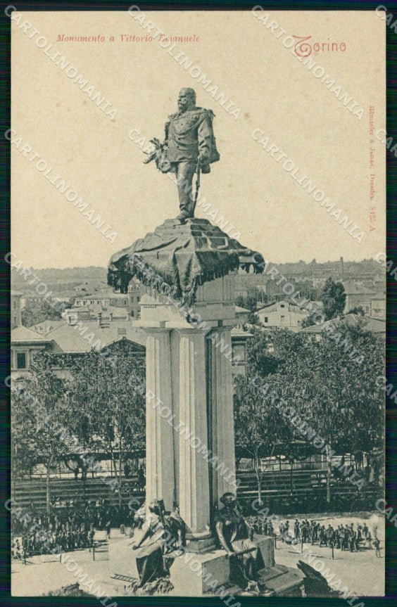 Torino Città Monumento Vittorio Emanuele Rommler 8435 cartolina MZ5658 – fronte