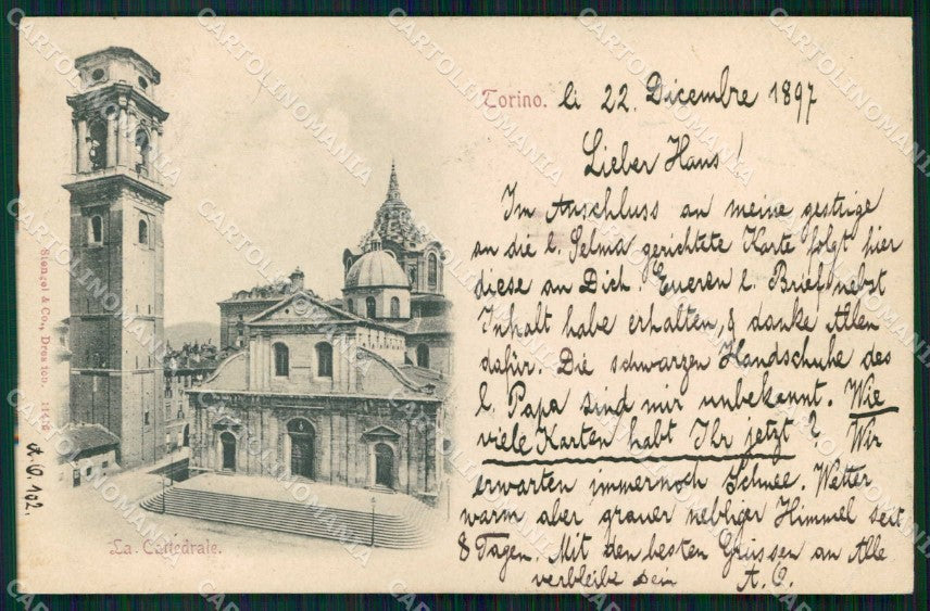 Torino Città Cattedrale Stengel 11416 cartolina MZ5659 – fronte
