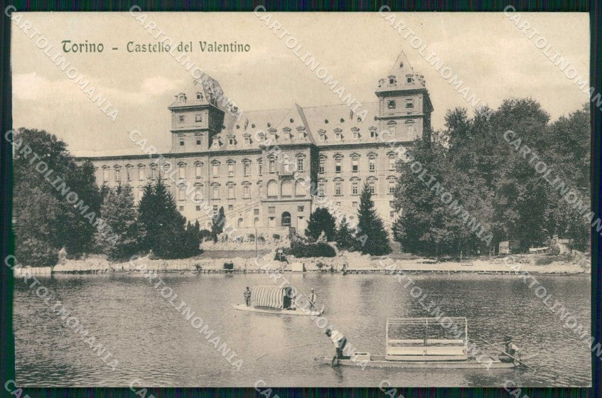 Torino Città Castello del Valentino Barche Modiano cartolina MZ5682 – fronte