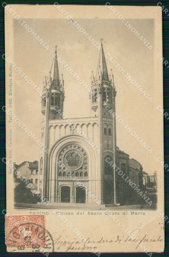 Torino Città Chiesa Sacro Cuore di Maria cartolina MZ5692 – fronte