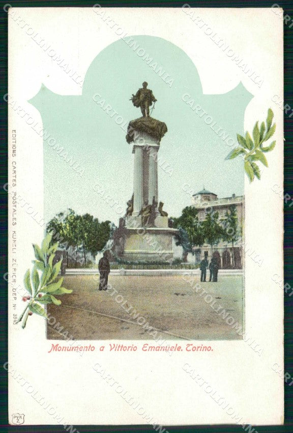 Torino Città Monumento Vittorio Emanuele cartolina MZ5708 – fronte