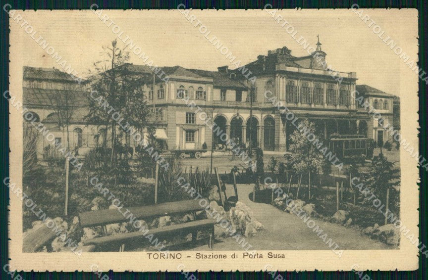 Torino Città Stazione Porta Susa Tram cartolina MZ5714 – fronte