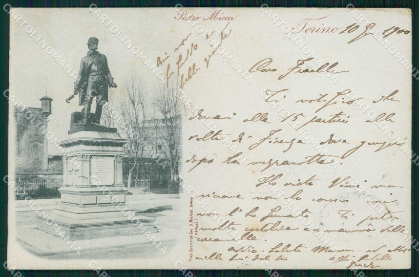 Torino Città Monumento Pietro Micca cartolina MZ5720 – fronte