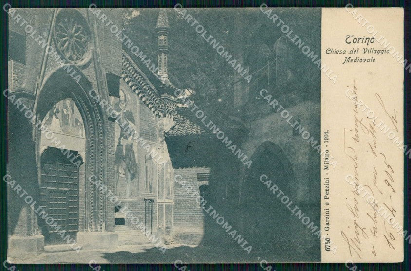 Torino Città Chiesa Villaggio Medioevale cartolina MZ5733 – fronte