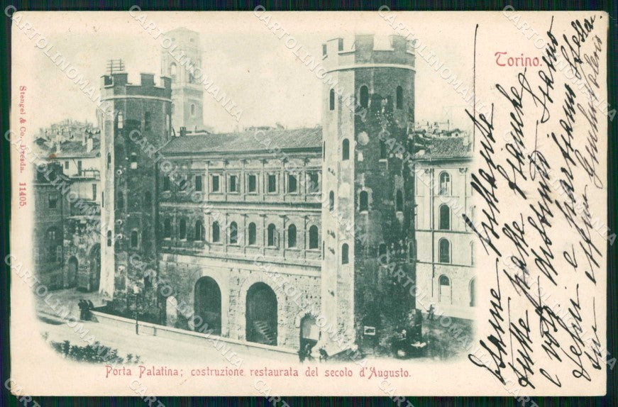 Torino Città Porta Palatina Stengel 11405 cartolina MZ5742 – fronte