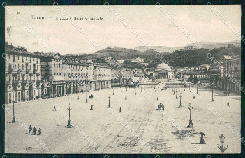 Torino Città Piazza Vittorio Emanuele cartolina MZ5743 – fronte