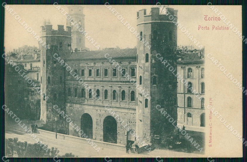 Torino Città Porta Palatina Modiano 2430 cartolina MZ5758 – fronte