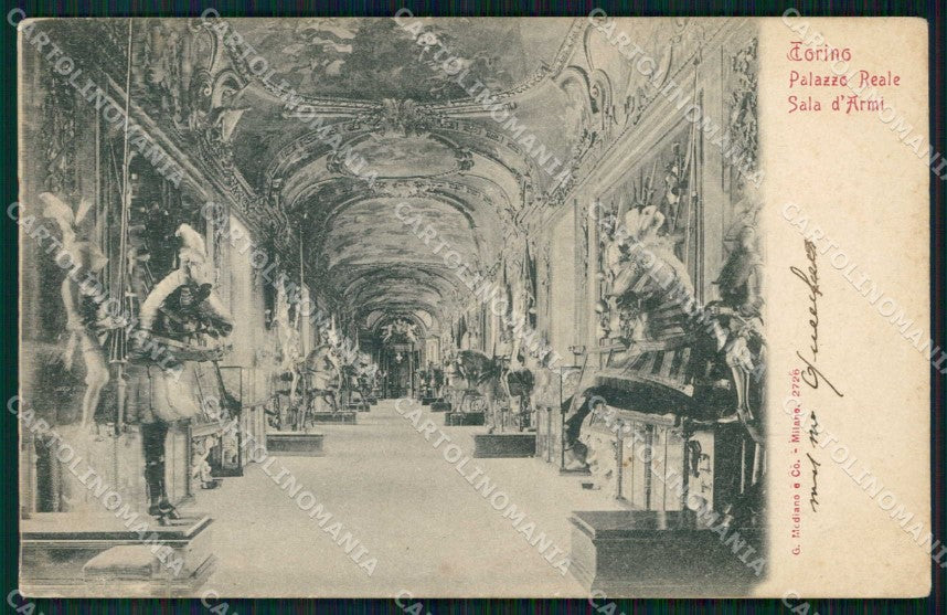 Torino Città Palazzo Reale Sala d'Armi Modiano 2726 cartolina MZ5759 – fronte