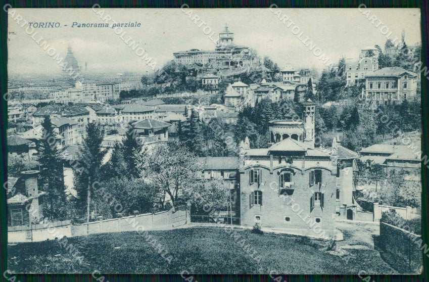 Torino Città Panorama Parziale cartolina MZ5768 – fronte