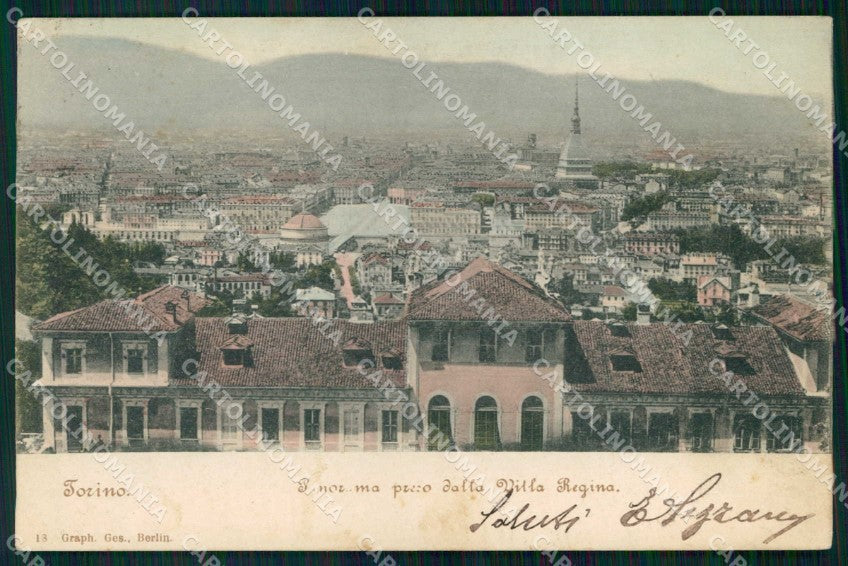 Torino Città Veduta Generale da Villa Regina cartolina MZ5769 – fronte