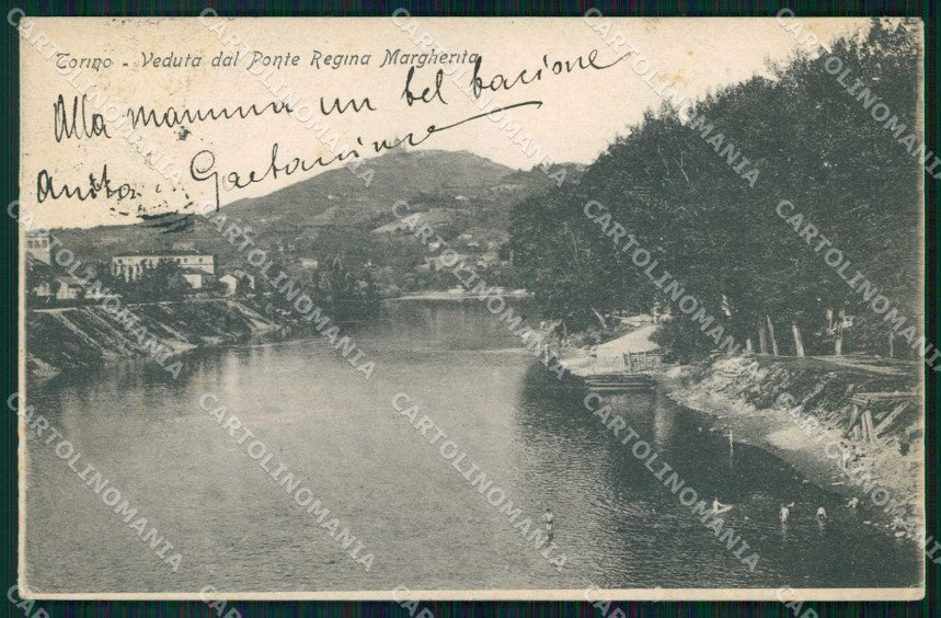 Torino Città Veduta dal Ponte Regina Margherita cartolina MZ5774 – fronte