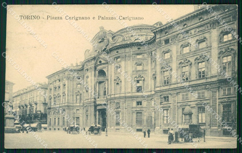 Torino Città Piazza Palazzo Carignano cartolina MZ5776 – fronte