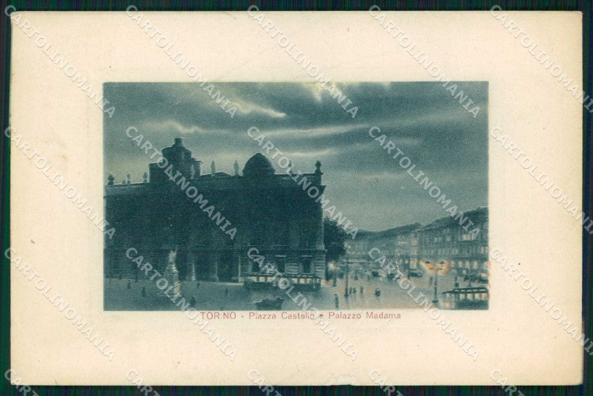 Torino Città Piazza Castello Palazzo Madama Tram ABRASA cartolina MZ5788 – fronte