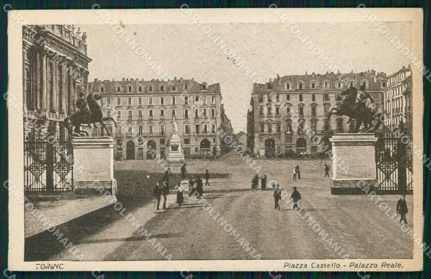 Torino Città Piazza Castello Palazzo Reale cartolina MZ5806 – fronte