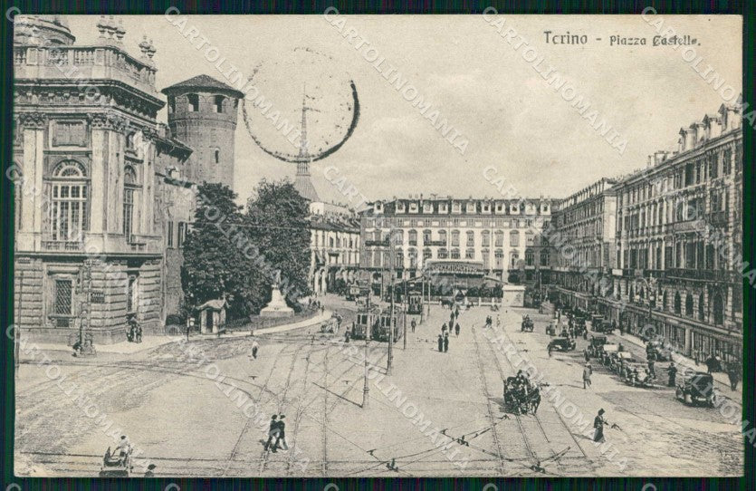 Torino Città Piazza Castello Tram Brunner 12455 cartolina MZ5813 – fronte