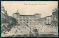 Torino Città Piazza Castello Tram Palazzo Reale MACCHIA cartolina MZ5815 – fronte