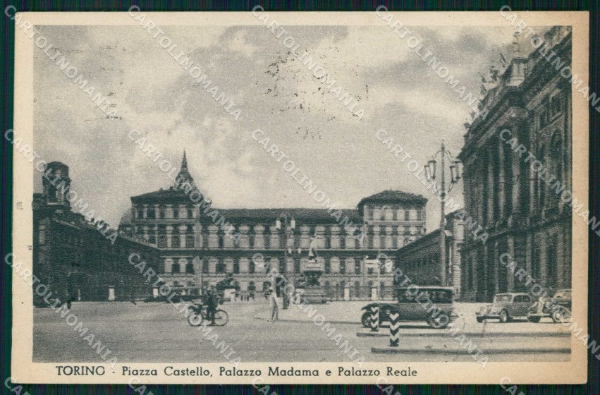 Torino Città Piazza Castello Palazzo Madama Palazzo Reale cartolina MZ5817 – fronte
