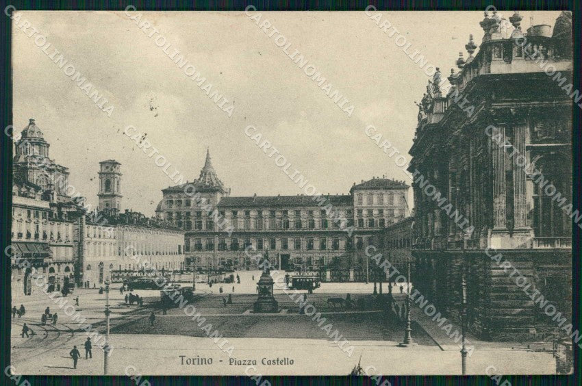Torino Città Piazza Castello Tram Brunner 4708 cartolina MZ5818 – fronte