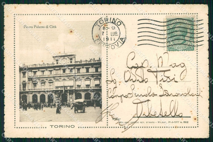 Torino Città Piazza Palazzo di Città cartolina MZ5830 – fronte