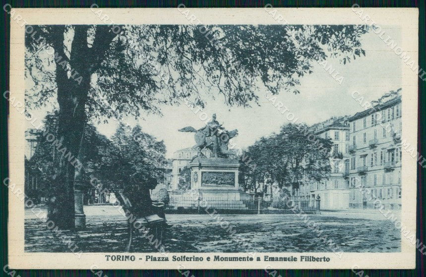 Torino Città Piazza Solferino Monumento Duca Genova cartolina MZ5870 – fronte