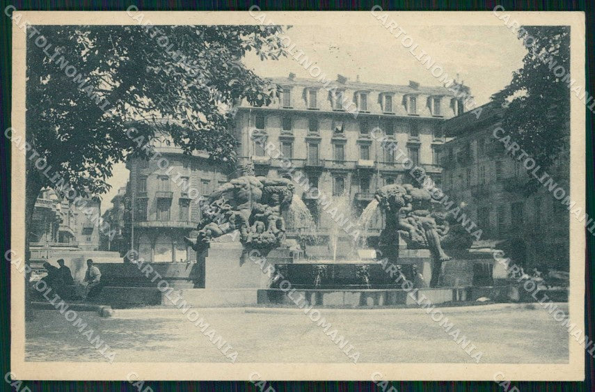 Torino Città Piazza Solferino Fontana Angelica cartolina MZ5878 – fronte