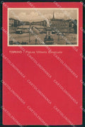 Torino Città Piazza Vittorio Emanuele Tram PIEGHINA cartolina MZ5896 – fronte