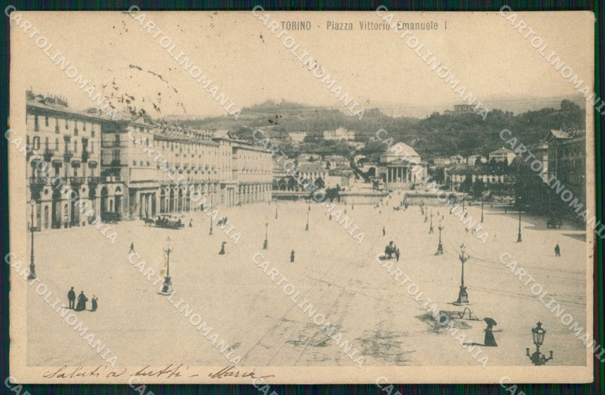 Torino Città Piazza Vittorio Emanuele I cartolina MZ5918 – fronte