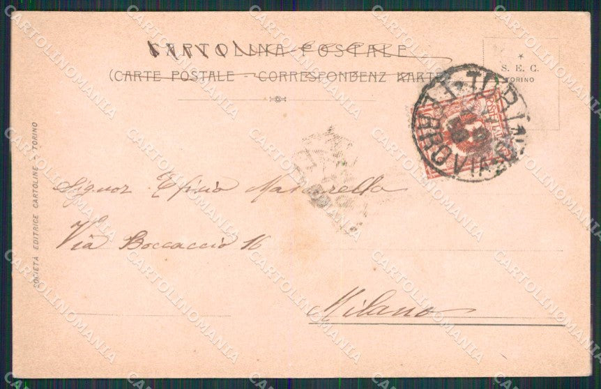 Torino Città Piazza Vittorio Emanuele I cartolina MZ5918 – retro