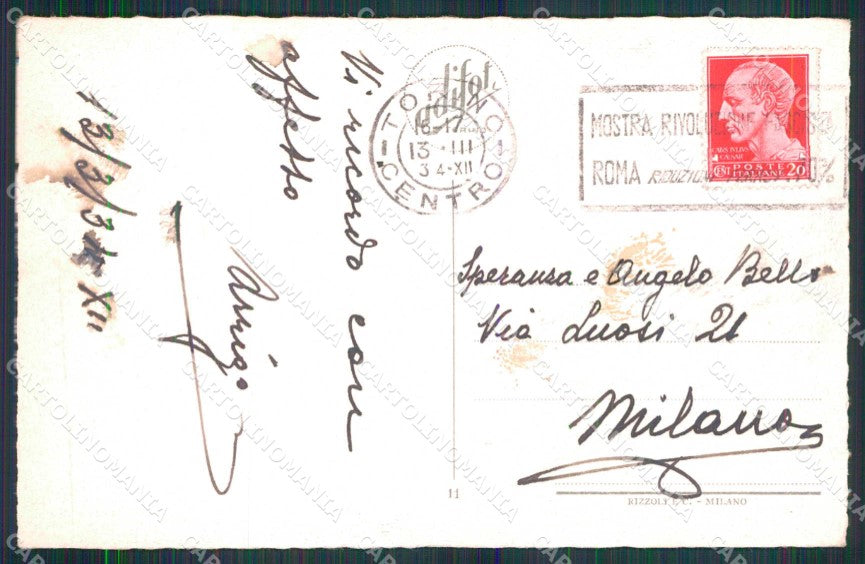 Torino Città Piazza Vittorio Veneto Tram cartolina MZ5921 – retro