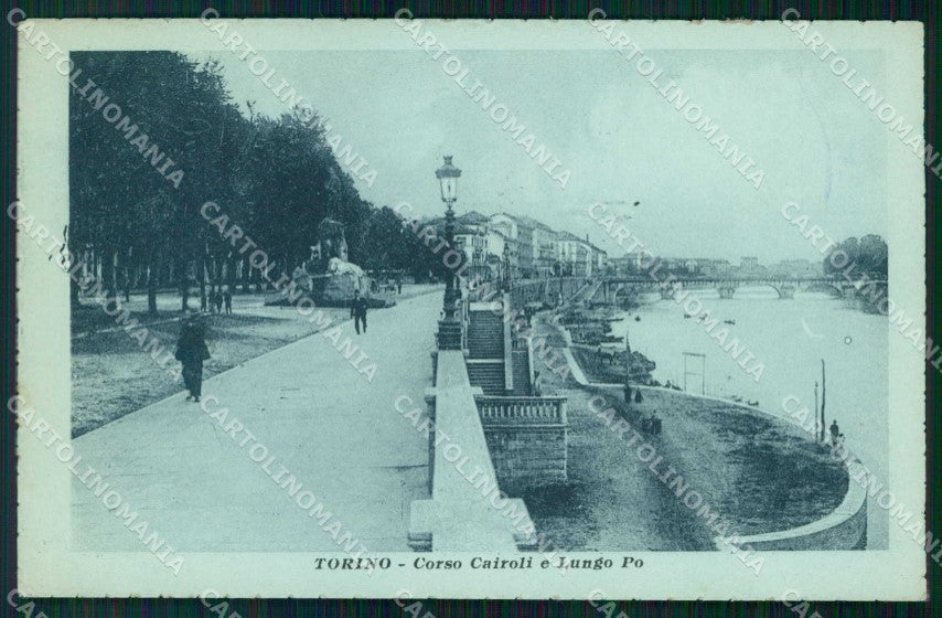 Torino Città Corso Cairoli Lungo Po cartolina MZ5923 – fronte