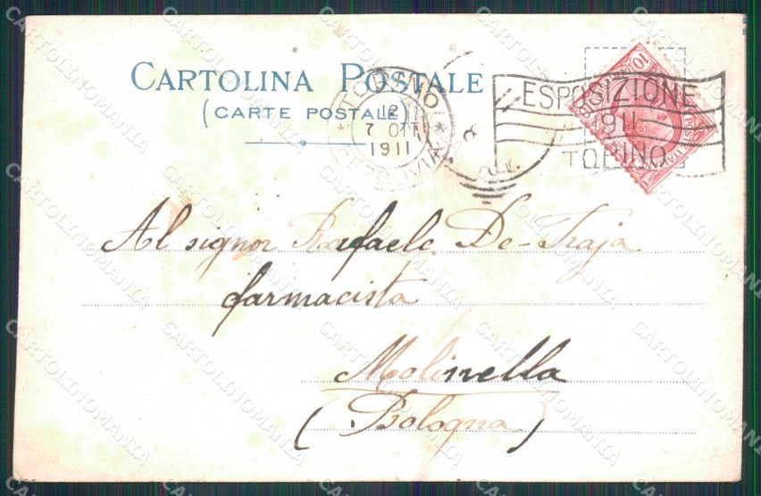 Torino Città Corso Vittorio Emanuele Stazione Ferroviaria cartolina MZ5932 – retro