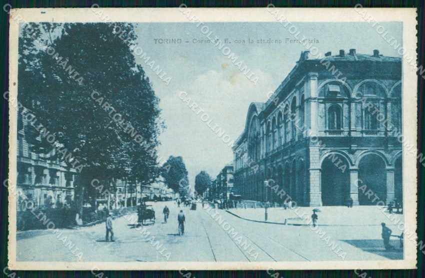 Torino Città Corso Vittorio Emanuele Stazione Ferroviaria cartolina MZ5941 – fronte
