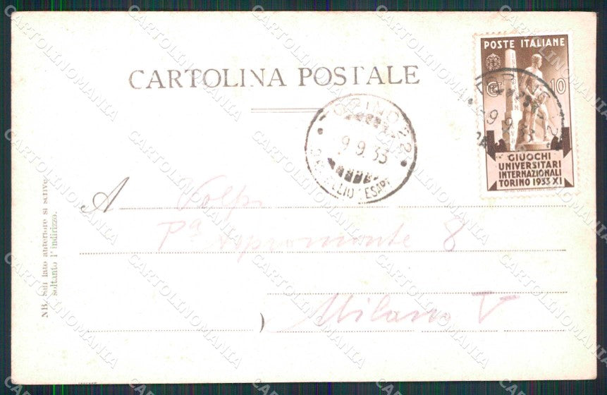 Torino Città Corso Vittorio Emanuele Stazione Ferroviaria cartolina MZ5943 – retro