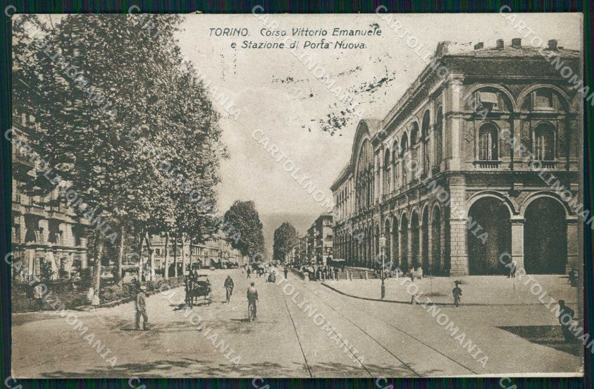 Torino Città Corso Vittorio Emanuele Stazione Porta Nuova cartolina MZ5948 – fronte