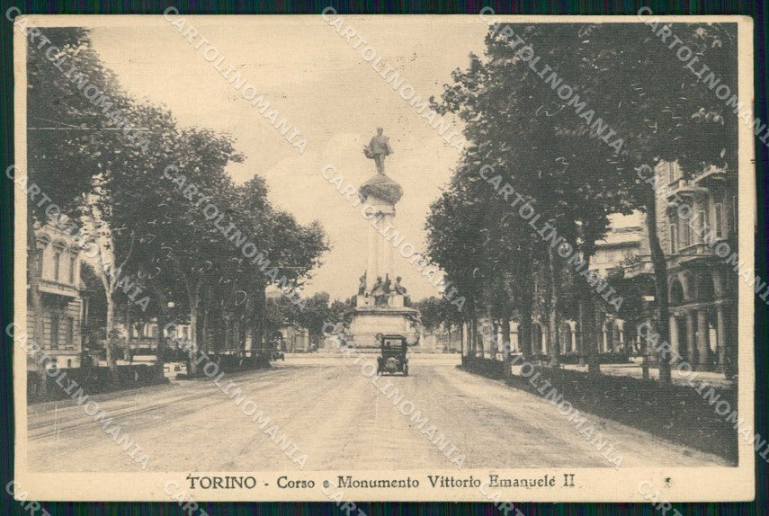 Torino Città Corso Monumento Vittorio Emanuele II cartolina MZ5949 – fronte