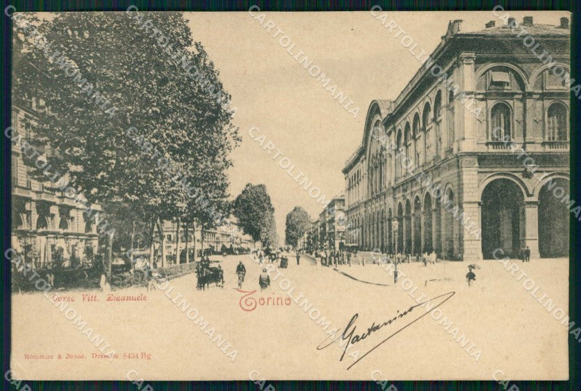 Torino Città Corso Vittorio Emanuele Rommler 8434 cartolina MZ5954 – fronte
