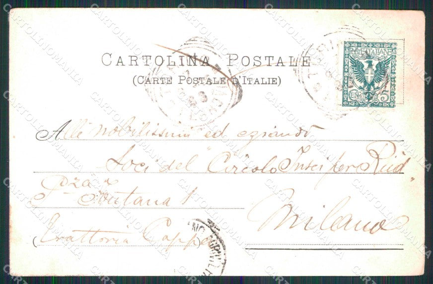 Torino Città Corso Vittorio Emanuele Stazione ABRASA cartolina MZ5955 – retro