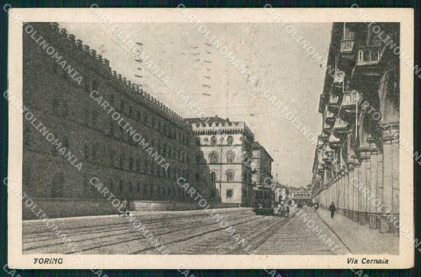 Torino Città Via Cernaia Tram cartolina MZ5965 – fronte