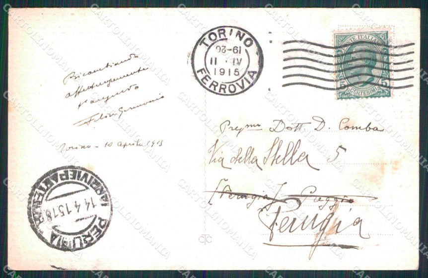 Torino Città Via Pietro Micca cartolina MZ5967 – retro