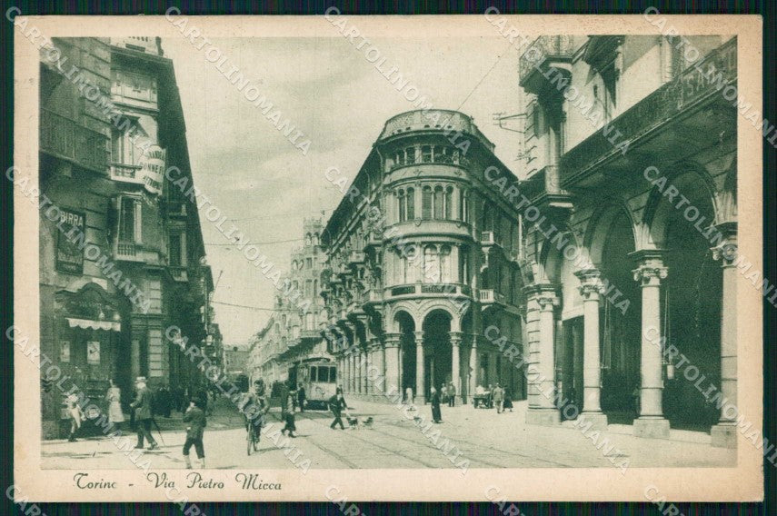 Torino Città Via Pietro Micca Tram cartolina MZ5974 – fronte