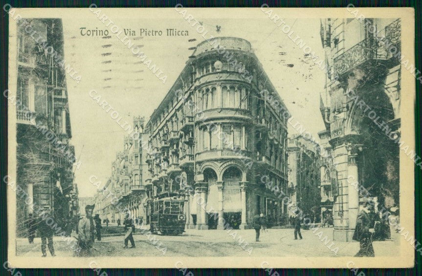 Torino Città Via Pietro Micca Tram cartolina MZ5975 – fronte