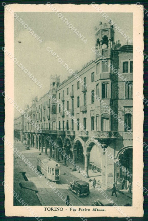 Torino Città Via Pietro Micca Tram cartolina MZ5976 – fronte