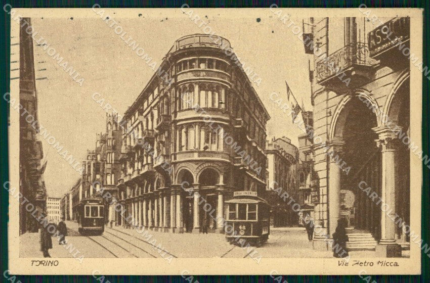 Torino Città Via Pietro Micca Tram cartolina MZ5978 – fronte
