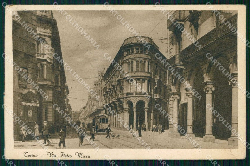 Torino Città Via Pietro Micca Tram cartolina MZ5981 – fronte
