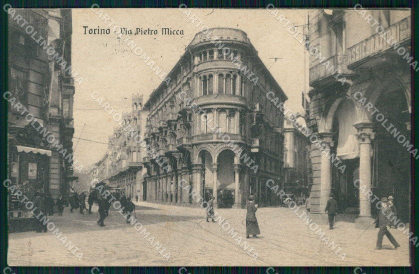 Torino Città Via Pietro Micca Tram cartolina MZ5988 – fronte