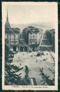 Torino Città Via Po Tram Via Giuseppe Verdi cartolina MZ6004 – fronte