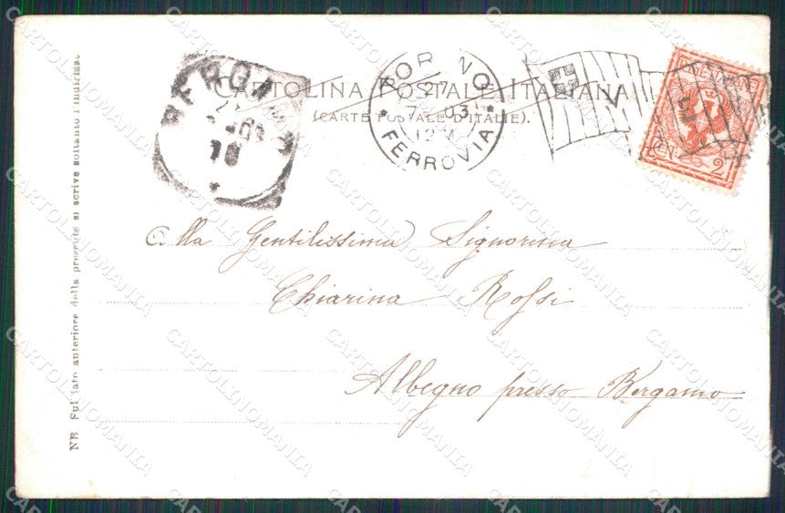 Torino Città Via Po Tram Via della Zecca Stengel 11485 cartolina MZ6005 – retro