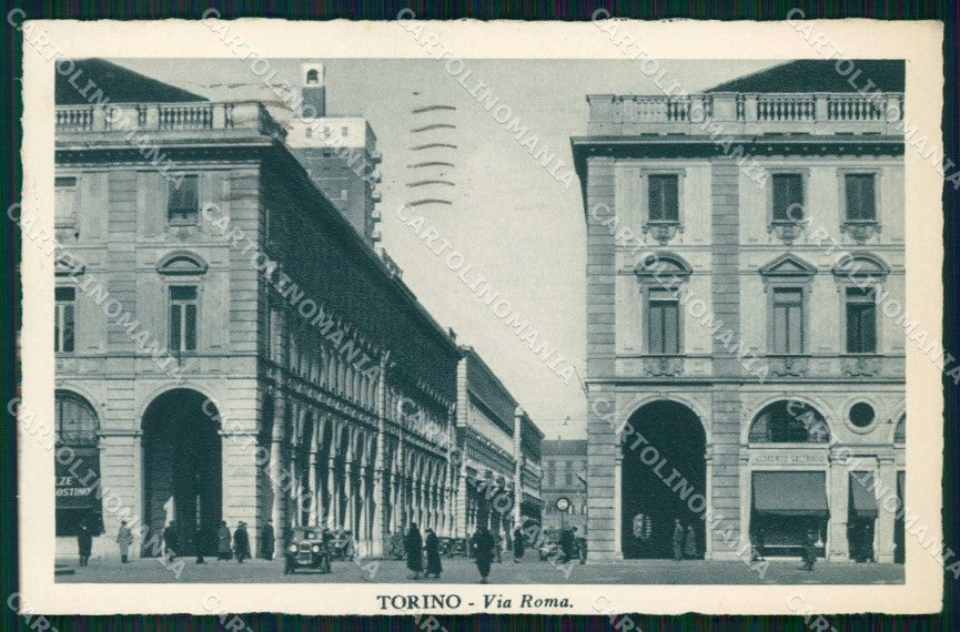 Torino Città Via Roma cartolina MZ6014 – fronte