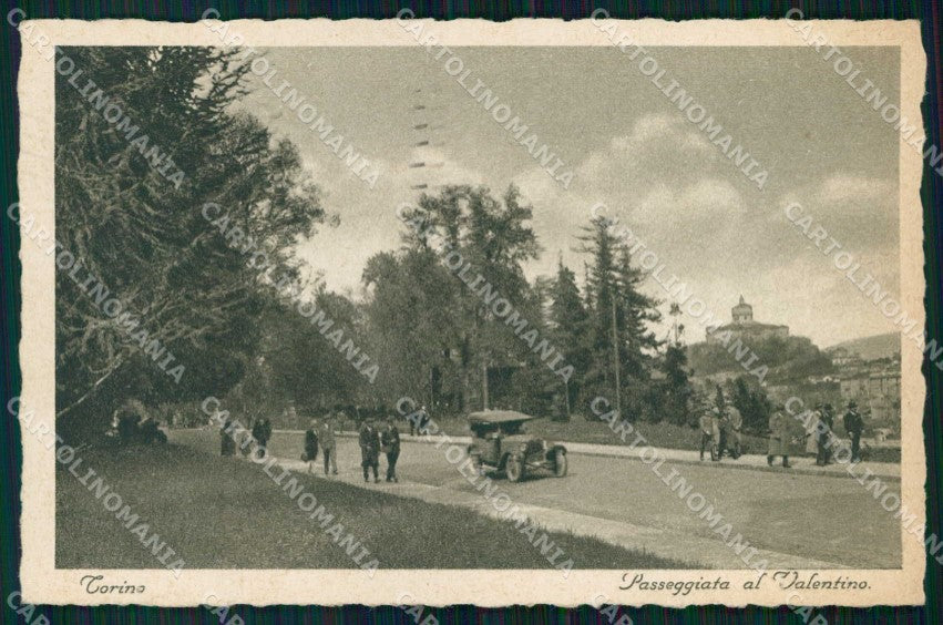 Torino Città Passeggiata Valentino cartolina MZ6028 – fronte
