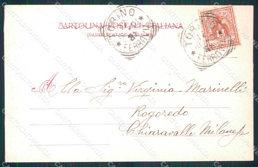 Torino Città Palazzo Reale Tram Modiano 2724 cartolina MZ6030 – retro